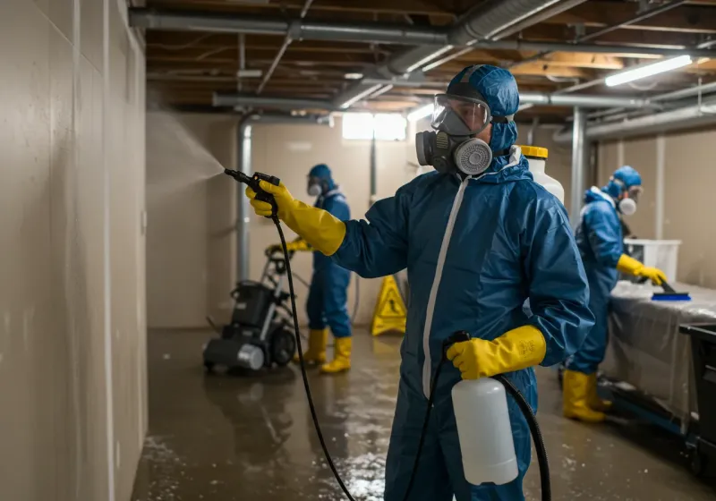 Basement Sanitization and Antimicrobial Treatment process in Copeland, OK